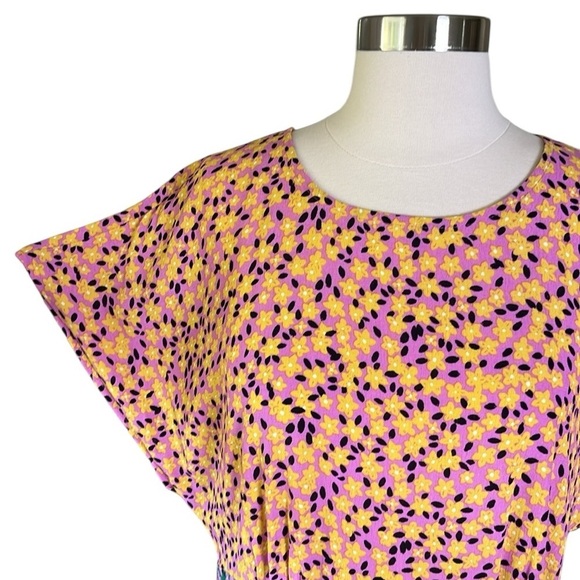 TOPSHOP Floral Print Dress with Handkerchief Hem NWT Size 10 - Picture 11 of 16